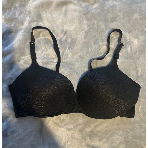 Joyspun Other - Joyspun Bra Women 38DD Black Leopard Print Lace‎ Underwire T-Shirt Bra Everyday